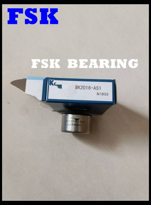 Drawn cup BK2016-AS1 Needle Roller Bearing Closed at One End , Without Inner Ring
